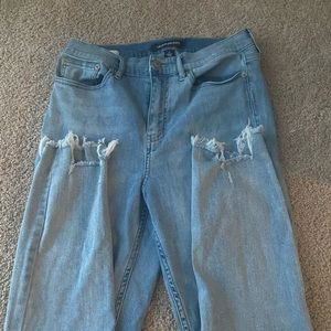 Calvin Klein jeans frayed ankles